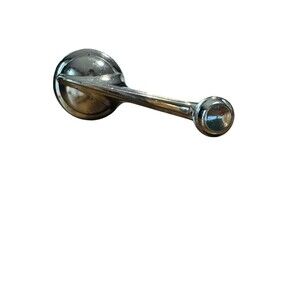 Vintage Original Car Interior Window Crank Handle Silver Chrome Metal
